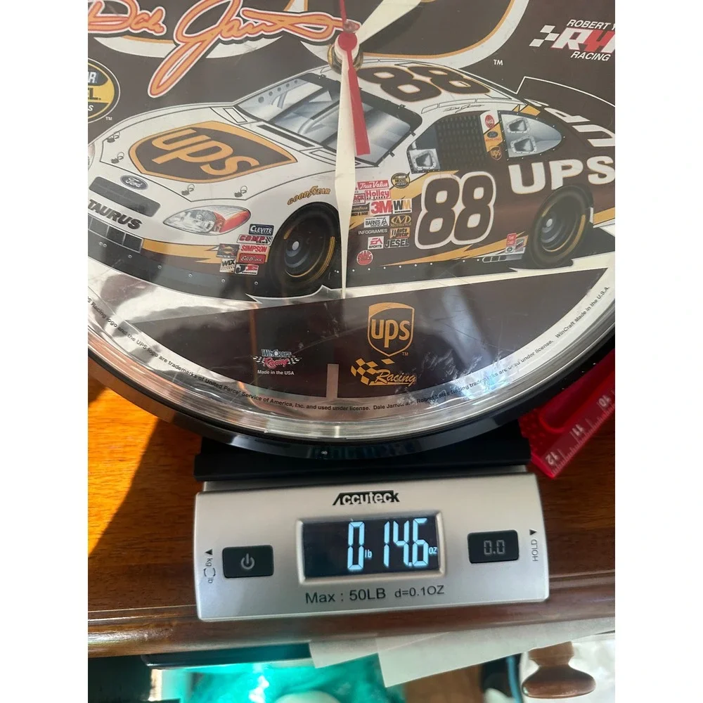 NASCAR Dale Jr. 88 UPS Racing Wall Clock WinCraft Robert Yates Racing 12 inch